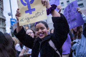 Desigualtats de gènere. Manifestació feminista 8M de 2020.